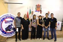 Celebração em comemoração aos 15 anos de existência do Campus XX de Castanhal. Na foto, alunos são homenageados. Foto: Sidney Oliveira/Ascom Uepa.