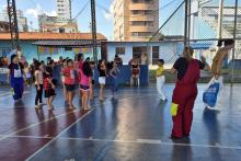 A brinquedoteca Joana D’arc promoveu atividades lúdicas gratuitas para crianças, jovens, e até para adultos e idosos da comunidade. 