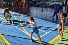 A brinquedoteca Joana D’arc promoveu atividades lúdicas gratuitas para crianças, jovens, e até para adultos e idosos da comunidade. 