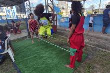 A brinquedoteca Joana D’arc promoveu atividades lúdicas gratuitas para crianças, jovens, e até para adultos e idosos da comunidade. 