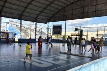 A brinquedoteca Joana D’arc promoveu atividades lúdicas gratuitas para crianças, jovens, e até para adultos e idosos da comunidade. 