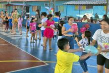 A brinquedoteca Joana D’arc promoveu atividades lúdicas gratuitas para crianças, jovens, e até para adultos e idosos da comunidade. 