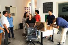 Na tarde da terça - feira, 14, o reitor Clay Chagas e a vice-reitora, Ilma Pastana, entregaram equipamentos na Escola de Enfermagem Magalhães Barata. Após a entrega, se reuniram com alunos e professores do campus lV para tratar de assuntos inerentes à pós - graduação. Foto: Sidney Oliveira/Ascom Uepa