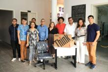 Na tarde da terça - feira, 14, o reitor Clay Chagas e a vice-reitora, Ilma Pastana, entregaram equipamentos na Escola de Enfermagem Magalhães Barata. Após a entrega, se reuniram com alunos e professores do campus lV para tratar de assuntos inerentes à pós - graduação. Foto: Sidney Oliveira/Ascom Uepa