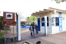 Em visita ao campus de  Marabá para companhar a construção do bloco 5, reunir com a coordenação do Campus e servidores, o reitor Clay Chagas também participou do acolhimento  aos alunos de Biomedicina. Foto: Sidney Oliveira/Ascom Uepa