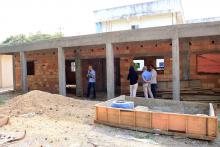 Em visita ao campus de  Marabá para companhar a construção do bloco 5, reunir com a coordenação do Campus e servidores, o reitor Clay Chagas também participou do acolhimento  aos alunos de Biomedicina. Foto: Sidney Oliveira/Ascom Uepa