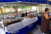 A Feira da Reforma Agrária, oferece alimentos agroecológicos, plantas medicinais, artesanato, livros e produtos do MST. Foto: Sidney Oliveira/Ascom Uepa