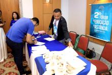 Na manhã desta quinta - feira, 27, foi realizada a abertura da ll Fórum de Educação à Distância: Metodologia, Recurso e Prática. Foto: Sidney Oliveira/Ascom Uepa.