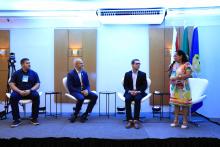 Na manhã desta quinta - feira, 27, foi realizada a abertura da ll Fórum de Educação à Distância: Metodologia, Recurso e Prática. Na foto, a professora Maria José Cravo, Coordenadora do Núcleo de Educação à distância, e coordenadora Institucional da UAB. Foto: Sidney Oliveira/Ascom Uepa.