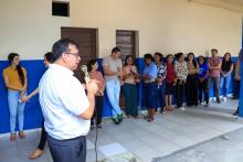 A nova copa da do Campus lll da Escola Superior de Educação Física foi entregue na manhã desta segunda-feira, 30. Na foto, o reitor Clay Chagas. Foto: Sidney Oliveira/Ascom uepa