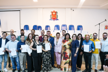 Na terça-feira, 9, foi realizada as cerimônias de posse e recondução de cargo dos chefes de departamento e coordenadores de curso dos Centros de Ciências Sociais e Educação (CCSE), Centro de Ciências Biológicas e da Saúde (CCBS) e Centro de Ciências Naturais e Tecnologia (CCNT).