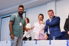 Na terça-feira, 9, foi realizada as cerimônias de posse e recondução de cargo dos chefes de departamento e coordenadores de curso dos Centros de Ciências Sociais e Educação (CCSE), Centro de Ciências Biológicas e da Saúde (CCBS) e Centro de Ciências Naturais e Tecnologia (CCNT).