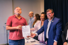 Na terça-feira, 9, foi realizada as cerimônias de posse e recondução de cargo dos chefes de departamento e coordenadores de curso dos Centros de Ciências Sociais e Educação (CCSE), Centro de Ciências Biológicas e da Saúde (CCBS) e Centro de Ciências Naturais e Tecnologia (CCNT).