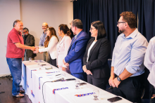 Na terça-feira, 9, foi realizada as cerimônias de posse e recondução de cargo dos chefes de departamento e coordenadores de curso dos Centros de Ciências Sociais e Educação (CCSE), Centro de Ciências Biológicas e da Saúde (CCBS) e Centro de Ciências Naturais e Tecnologia (CCNT).