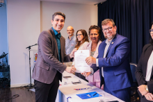 Na terça-feira, 9, foi realizada as cerimônias de posse e recondução de cargo dos chefes de departamento e coordenadores de curso dos Centros de Ciências Sociais e Educação (CCSE), Centro de Ciências Biológicas e da Saúde (CCBS) e Centro de Ciências Naturais e Tecnologia (CCNT).