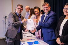 Na terça-feira, 9, foi realizada as cerimônias de posse e recondução de cargo dos chefes de departamento e coordenadores de curso dos Centros de Ciências Sociais e Educação (CCSE), Centro de Ciências Biológicas e da Saúde (CCBS) e Centro de Ciências Naturais e Tecnologia (CCNT).