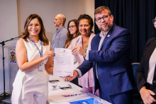 Na terça-feira, 9, foi realizada as cerimônias de posse e recondução de cargo dos chefes de departamento e coordenadores de curso dos Centros de Ciências Sociais e Educação (CCSE), Centro de Ciências Biológicas e da Saúde (CCBS) e Centro de Ciências Naturais e Tecnologia (CCNT).