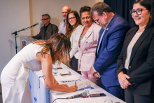 Na terça-feira, 9, foi realizada as cerimônias de posse e recondução de cargo dos chefes de departamento e coordenadores de curso dos Centros de Ciências Sociais e Educação (CCSE), Centro de Ciências Biológicas e da Saúde (CCBS) e Centro de Ciências Naturais e Tecnologia (CCNT).