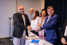 Na terça-feira, 9, foi realizada as cerimônias de posse e recondução de cargo dos chefes de departamento e coordenadores de curso dos Centros de Ciências Sociais e Educação (CCSE), Centro de Ciências Biológicas e da Saúde (CCBS) e Centro de Ciências Naturais e Tecnologia (CCNT).