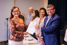 Na terça-feira, 9, foi realizada as cerimônias de posse e recondução de cargo dos chefes de departamento e coordenadores de curso dos Centros de Ciências Sociais e Educação (CCSE), Centro de Ciências Biológicas e da Saúde (CCBS) e Centro de Ciências Naturais e Tecnologia (CCNT).