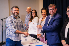 Na terça-feira, 9, foi realizada as cerimônias de posse e recondução de cargo dos chefes de departamento e coordenadores de curso dos Centros de Ciências Sociais e Educação (CCSE), Centro de Ciências Biológicas e da Saúde (CCBS) e Centro de Ciências Naturais e Tecnologia (CCNT).