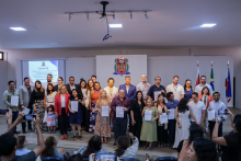 Na terça-feira, 9, foi realizada as cerimônias de posse e recondução de cargo dos chefes de departamento e coordenadores de curso dos Centros de Ciências Sociais e Educação (CCSE), Centro de Ciências Biológicas e da Saúde (CCBS) e Centro de Ciências Naturais e Tecnologia (CCNT).