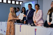 Na terça-feira, 9, foi realizada as cerimônias de posse e recondução de cargo dos chefes de departamento e coordenadores de curso dos Centros de Ciências Sociais e Educação (CCSE), Centro de Ciências Biológicas e da Saúde (CCBS) e Centro de Ciências Naturais e Tecnologia (CCNT).