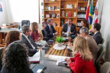 A reitoria da uepa, por meio do reitor Clay Chagas e a vice-reitora, Ilma Pastava, recebe a visita do Embaixador da Itália, Alessandro Cortese, Rosângela Maiorana (Vice-Cônsul Honorária da Itália no Pará) e Benedetto Reitano (Cônsul da Itália em Brasilia), na manhã desta sexta-feira (20). Foto: Sidney Oliveira/Ascom Uepa.