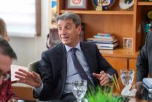 A reitoria da uepa, por meio do reitor Clay Chagas e a vice-reitora, Ilma Pastava, recebe a visita do Embaixador da Itália, Alessandro Cortese, Rosângela Maiorana (Vice-Cônsul Honorária da Itália no Pará) e Benedetto Reitano (Cônsul da Itália em Brasilia), na manhã desta sexta-feira (20). Foto: Sidney Oliveira/Ascom Uepa.