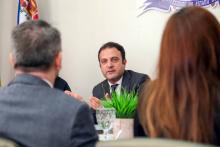 A reitoria da uepa, por meio do reitor Clay Chagas e a vice-reitora, Ilma Pastava, recebe a visita do Embaixador da Itália, Alessandro Cortese, Rosângela Maiorana (Vice-Cônsul Honorária da Itália no Pará) e Benedetto Reitano (Cônsul da Itália em Brasilia), na manhã desta sexta-feira (20). Foto: Sidney Oliveira/Ascom Uepa.