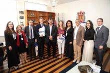 A reitoria da uepa, por meio do reitor Clay Chagas e a vice-reitora, Ilma Pastava, recebe a visita do Embaixador da Itália, Alessandro Cortese, Rosângela Maiorana (Vice-Cônsul Honorária da Itália no Pará) e Benedetto Reitano (Cônsul da Itália em Brasilia), na manhã desta sexta-feira (20). Foto: Sidney Oliveira/Ascom Uepa.