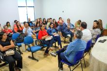 Na tarde da terça - feira, 14, o reitor Clay Chagas e a vice-reitora, Ilma Pastana, entregaram equipamentos na Escola de Enfermagem Magalhães Barata. Após a entrega, se reuniram com alunos e professores do campus lV para tratar de assuntos inerentes à pós - graduação. Foto: Sidney Oliveira/Ascom Uepa