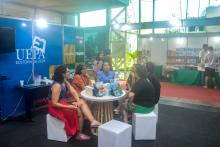 A Universidade do Estado do Pará (Uepa) integra a programação da 27ª Feira Pan-Amazônica do Livro e das Multivozes. No sábado (17), no estande da Eduepa, teve o lançamento dos livros da Série Vidas.  Foto: Marília Jardim/Ascom Uepa.