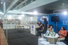 A Universidade do Estado do Pará (Uepa) integra a programação da 27ª Feira Pan-Amazônica do Livro e das Multivozes. No sábado (17), no estande da Eduepa, teve o lançamento dos livros da Série Vidas.  Foto: Marília Jardim/Ascom Uepa.