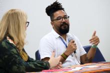 O V Seminário GENSEG acontece nesta sexta-feira, 16, das 8h às 18h, no auditório “Paulo Freire”, no Centro de Ciências Sociais e Educação (CCSE) da Universidade do Estado do Pará (UEPA). Na foto, a Coordenadora do Senseg, professora Dra Ana Lídia Nauar e o professor Milton Ribeiro. Foto: Sidney Oliveira.